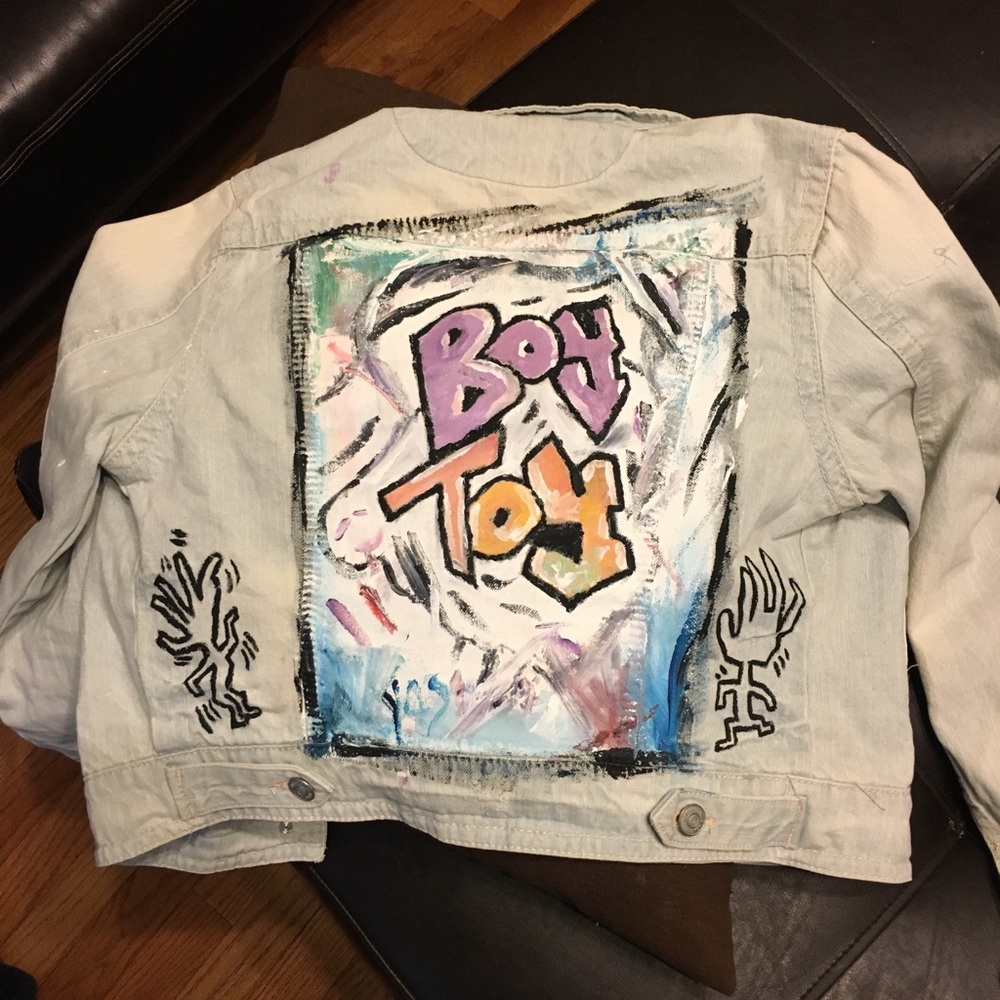 Jean Jacket Boy Toy Custom, Halloween 1980s style